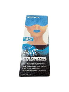 Splat Bossy Blue Hair Color + Bonus Hair accessory One Size Blue